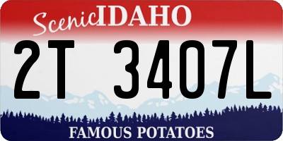 ID license plate 2T3407L