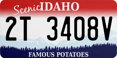 ID license plate 2T3408V