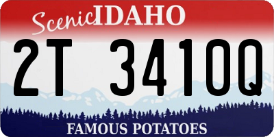 ID license plate 2T3410Q