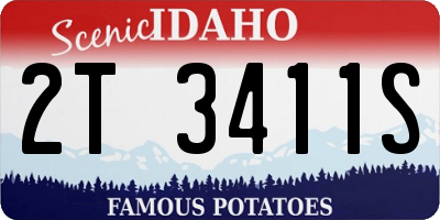 ID license plate 2T3411S