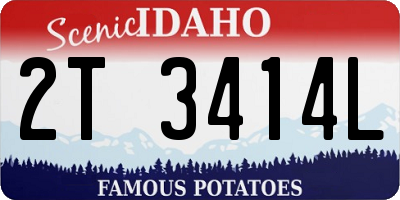 ID license plate 2T3414L