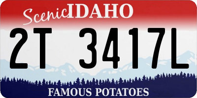 ID license plate 2T3417L