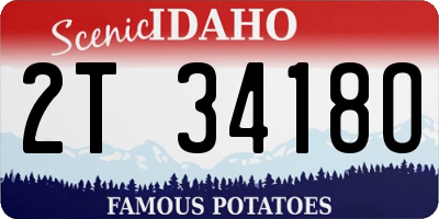 ID license plate 2T3418O