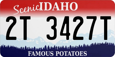 ID license plate 2T3427T