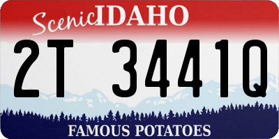 ID license plate 2T3441Q