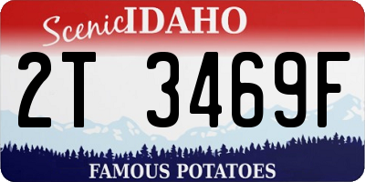 ID license plate 2T3469F