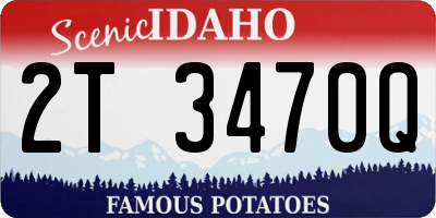 ID license plate 2T3470Q