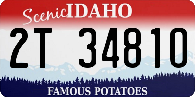 ID license plate 2T3481O