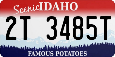 ID license plate 2T3485T
