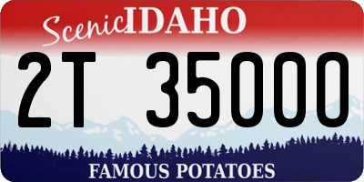 ID license plate 2T3500O