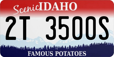 ID license plate 2T3500S