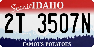 ID license plate 2T3507N