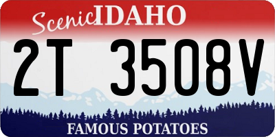 ID license plate 2T3508V