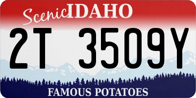 ID license plate 2T3509Y