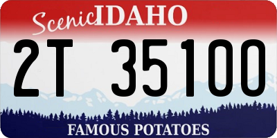 ID license plate 2T3510O