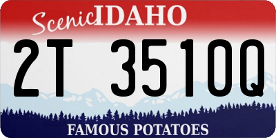 ID license plate 2T3510Q