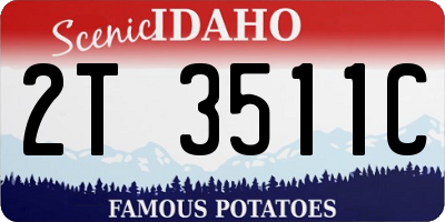 ID license plate 2T3511C