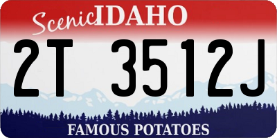 ID license plate 2T3512J