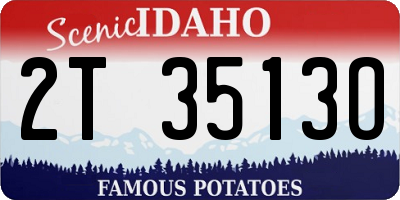 ID license plate 2T3513O