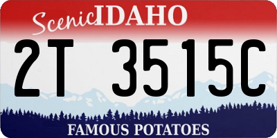 ID license plate 2T3515C