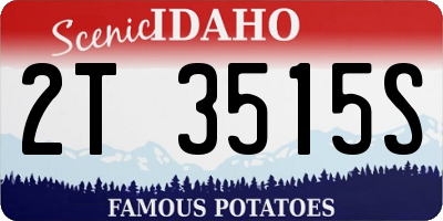 ID license plate 2T3515S