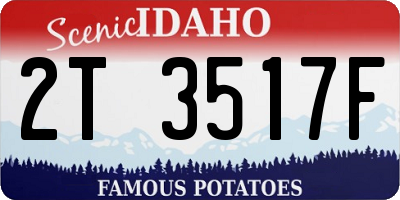 ID license plate 2T3517F