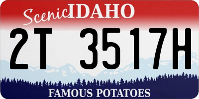 ID license plate 2T3517H