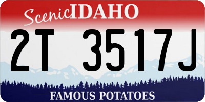 ID license plate 2T3517J