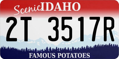 ID license plate 2T3517R