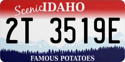 ID license plate 2T3519E