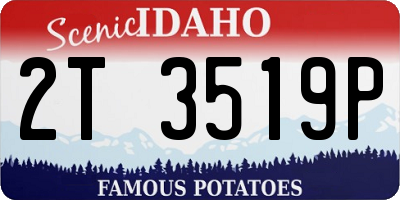 ID license plate 2T3519P