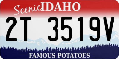 ID license plate 2T3519V