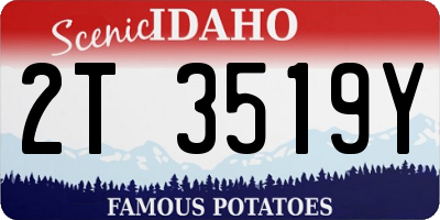 ID license plate 2T3519Y