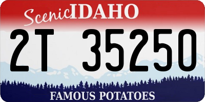 ID license plate 2T3525O