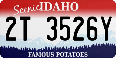 ID license plate 2T3526Y
