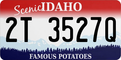 ID license plate 2T3527Q