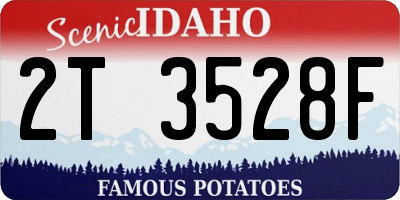 ID license plate 2T3528F