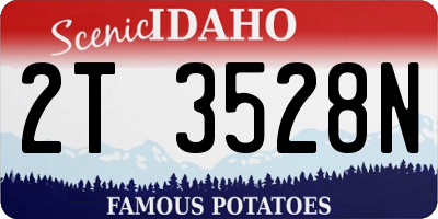 ID license plate 2T3528N