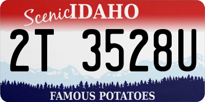 ID license plate 2T3528U