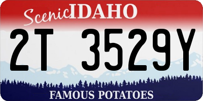 ID license plate 2T3529Y