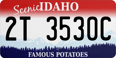 ID license plate 2T3530C