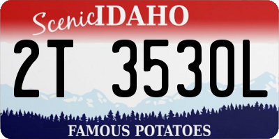 ID license plate 2T3530L