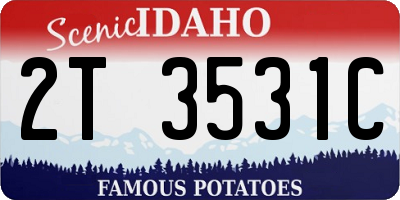 ID license plate 2T3531C