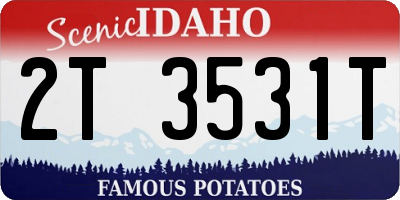 ID license plate 2T3531T