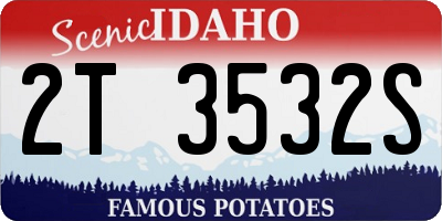 ID license plate 2T3532S