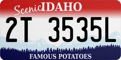 ID license plate 2T3535L