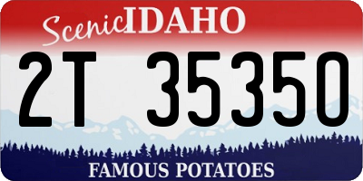 ID license plate 2T3535O