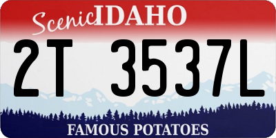 ID license plate 2T3537L