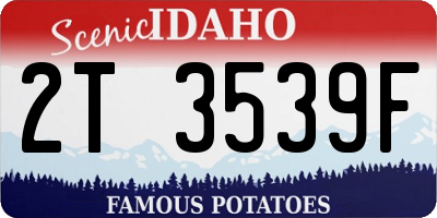 ID license plate 2T3539F