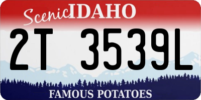 ID license plate 2T3539L
